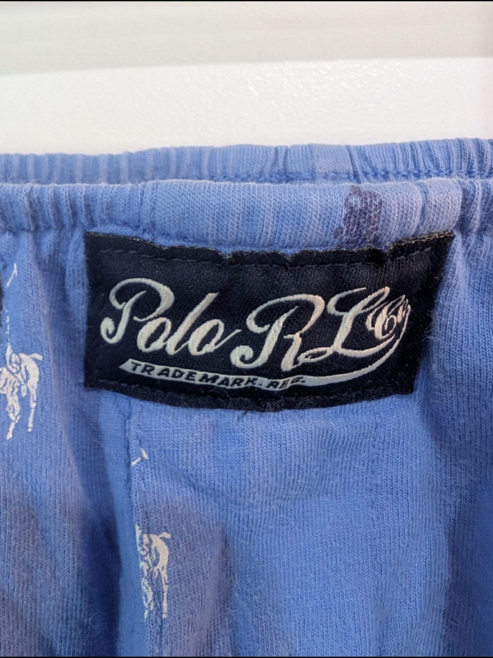 Polo by Ralph Lauren Light Blue All-Over Pony Cotton Boxer Shorts Size Large - Picture 2 of 5